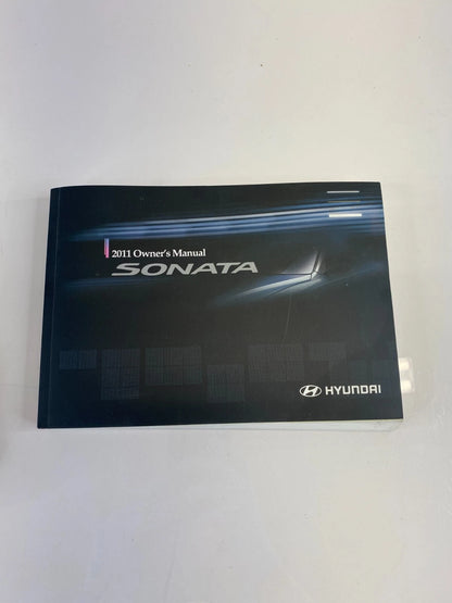 2011 HYUNDAI SONATA OWNERS MANUAL INFORMATION GUIDE BOOK SET W / CASE OEM