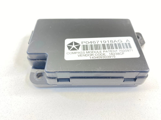 2009-2016 CHRYSLER TOWN & COUNTRY REMOTE COMPASS CONTROL MODULE UNIT 04671918AG