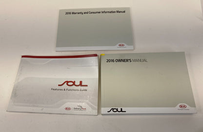 2016 Kia Soul Owners Guide Warranty & Consumer Information Book Manual OEM