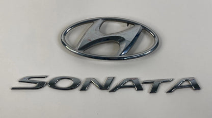 2011-2013 HYUNDAI SONATA REAR TRUNK LID NAMEPLATE LETTERS EMBLEM LOGO SET OEM