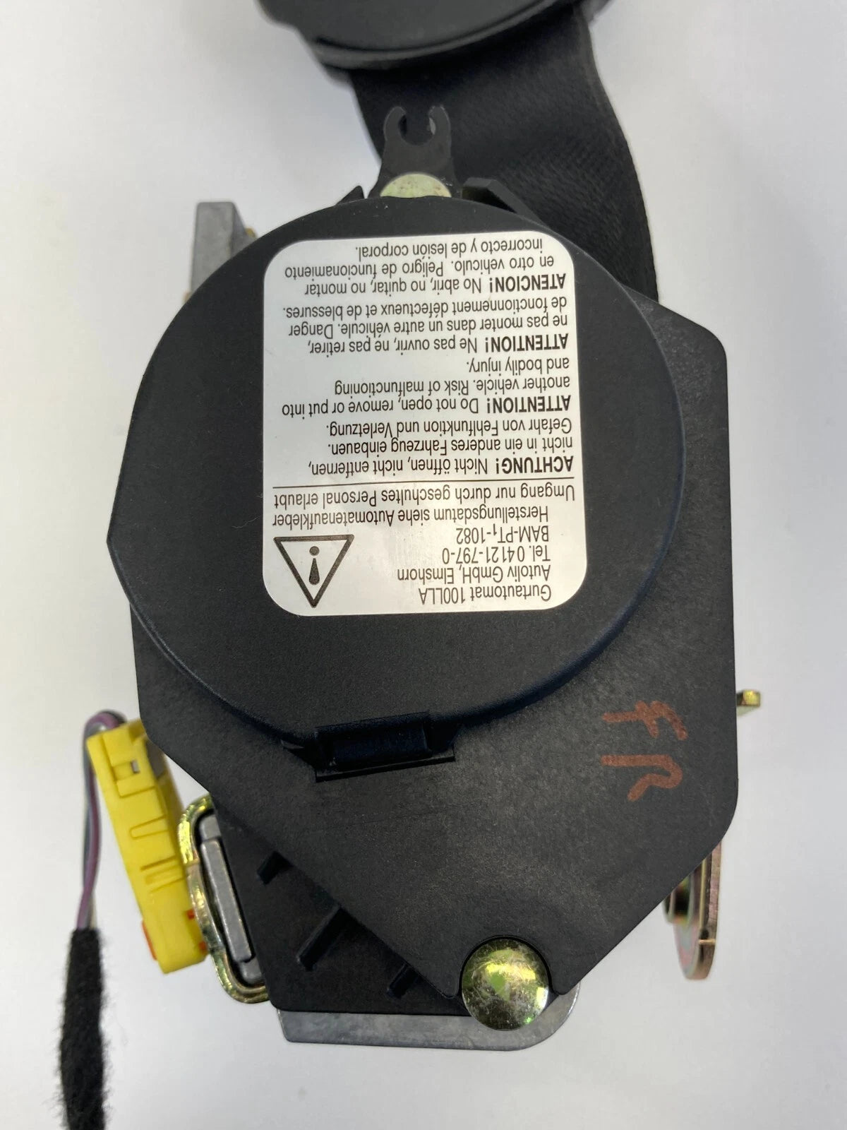 2006 2007 MERCEDES-BENZ ML500 FRONT RIGHT PASSENGER SIDE SEAT BELT RETRACTOR OEM