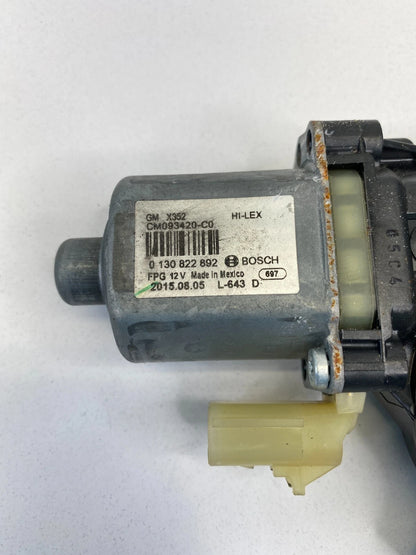 2014-2020 CHEVROLET IMPALA REAR RIGHT PASSENGER SIDE DOOR WINDOW MOTOR CM093420