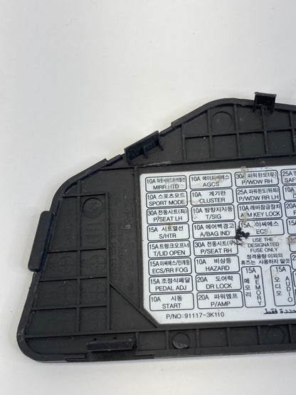 2009 2010 Hyundai Sonata Front Dash Fuse Box Panel Cover Cap 84768-3K500 OEM