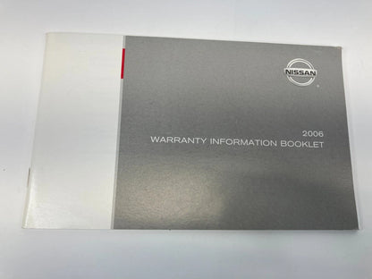 2006 NISSAN ALTIMA OWNERS MANUAL INFORMATION GUIDE MAINTENANCE BOOK SET W/ CASE