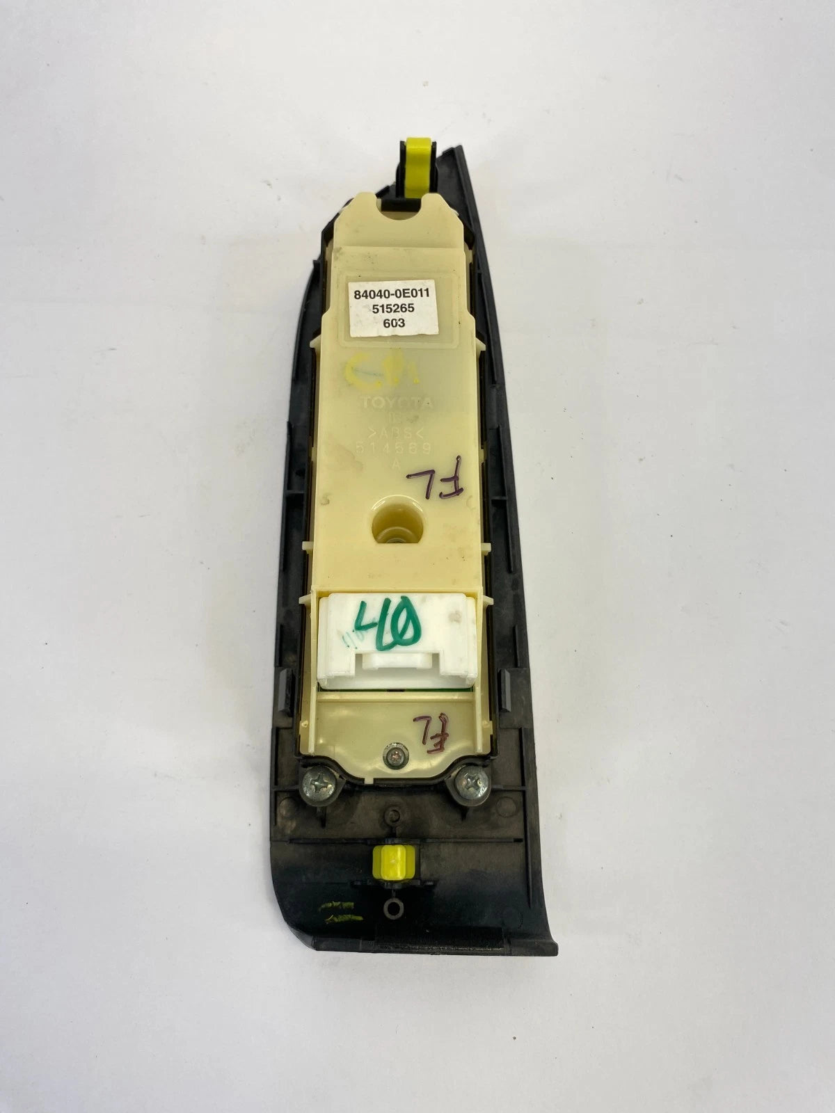 07-09 LEXUS RX350 FRONT LEFT MASTER WINDOW & LOCK SWITCH W/ BEZEL 84040-0E011