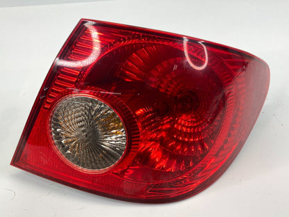 05-08 Toyota Corolla Sedan Rear Right Side Outer Tail Light Taillight Lamp OEM