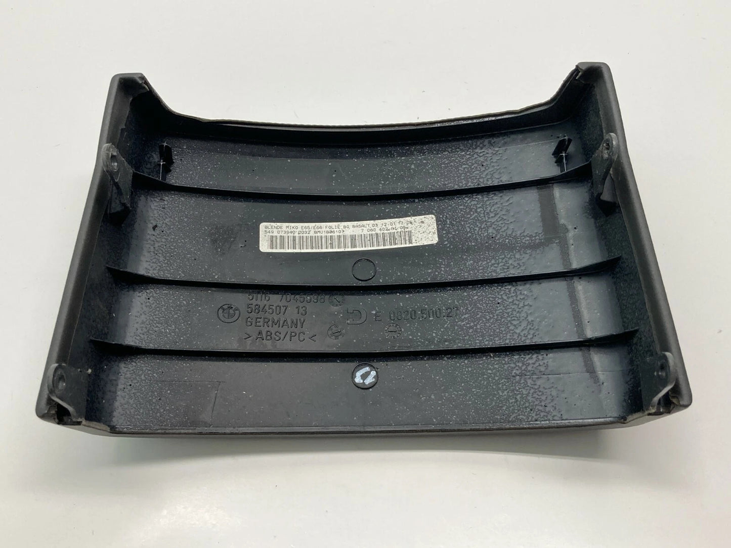 02 03 04 05 BMW 745I 745LI REAR CONSOLE UPPER COLUMN SURROUND TRIM PANEL OEM