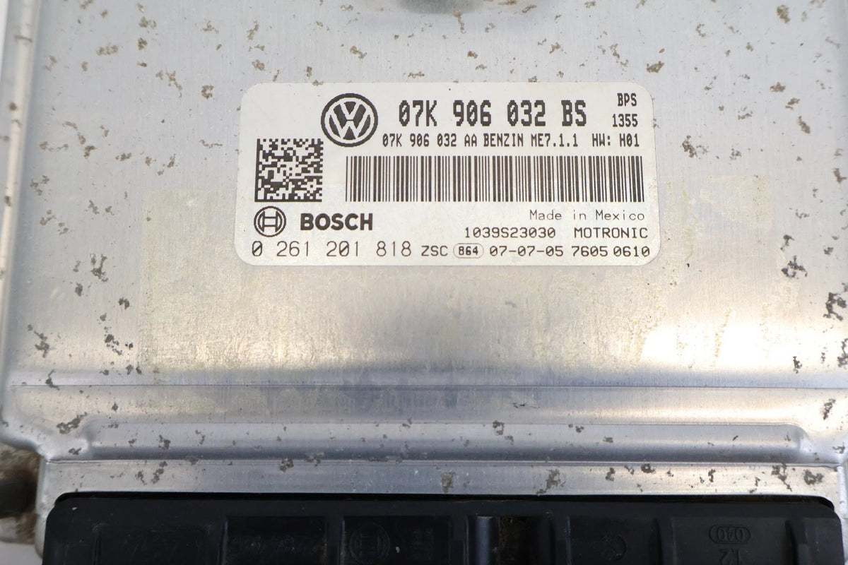 2008 VOLKSWAGEN BEETLE 2.5L AT ENGINE COMPUTER CONTROL MODULE ECM 07K-906-032-BS