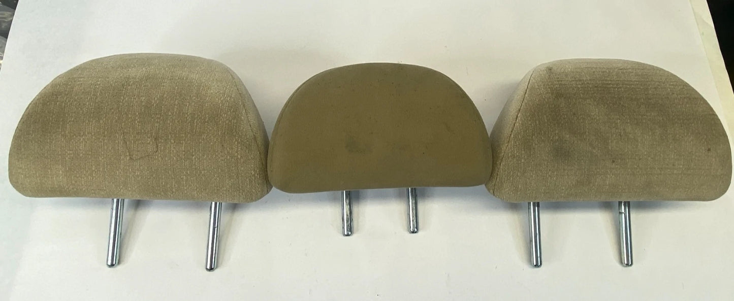 2008-2012 HONDA ACCORD SEDAN REAR SEAT LEFT RIGHT & CENTER HEADREST SET OF 3 OEM
