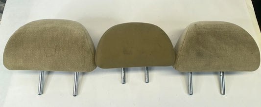 2008-2012 HONDA ACCORD SEDAN REAR SEAT LEFT RIGHT & CENTER HEADREST SET OF 3 OEM