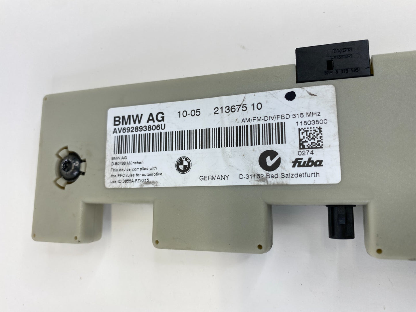 2006 BMW 330i 325i 325xi Antenna Amplifier Control Module Unit AV692893806U