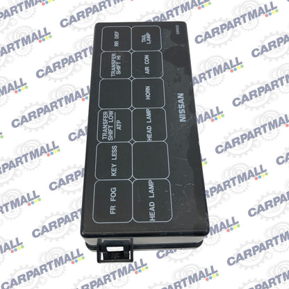 2001-2004 Nissan Pathfinder 3.5L A/T Under Hood Fuse Relay Box Cover Lid OEM
