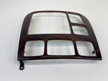 2000-2002 MERCEDES-BENZ S500 CENTER DASH RADIO AC CLIMATE CONTROL BEZEL TRIM OEM