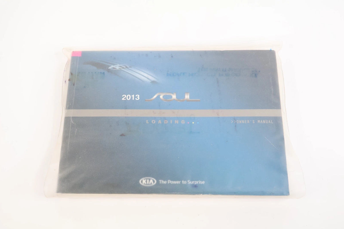 2013 13 KIA SOUL OWNER'S OWNERS MANUAL WARRANTY GUIDE BOOK SET OEM