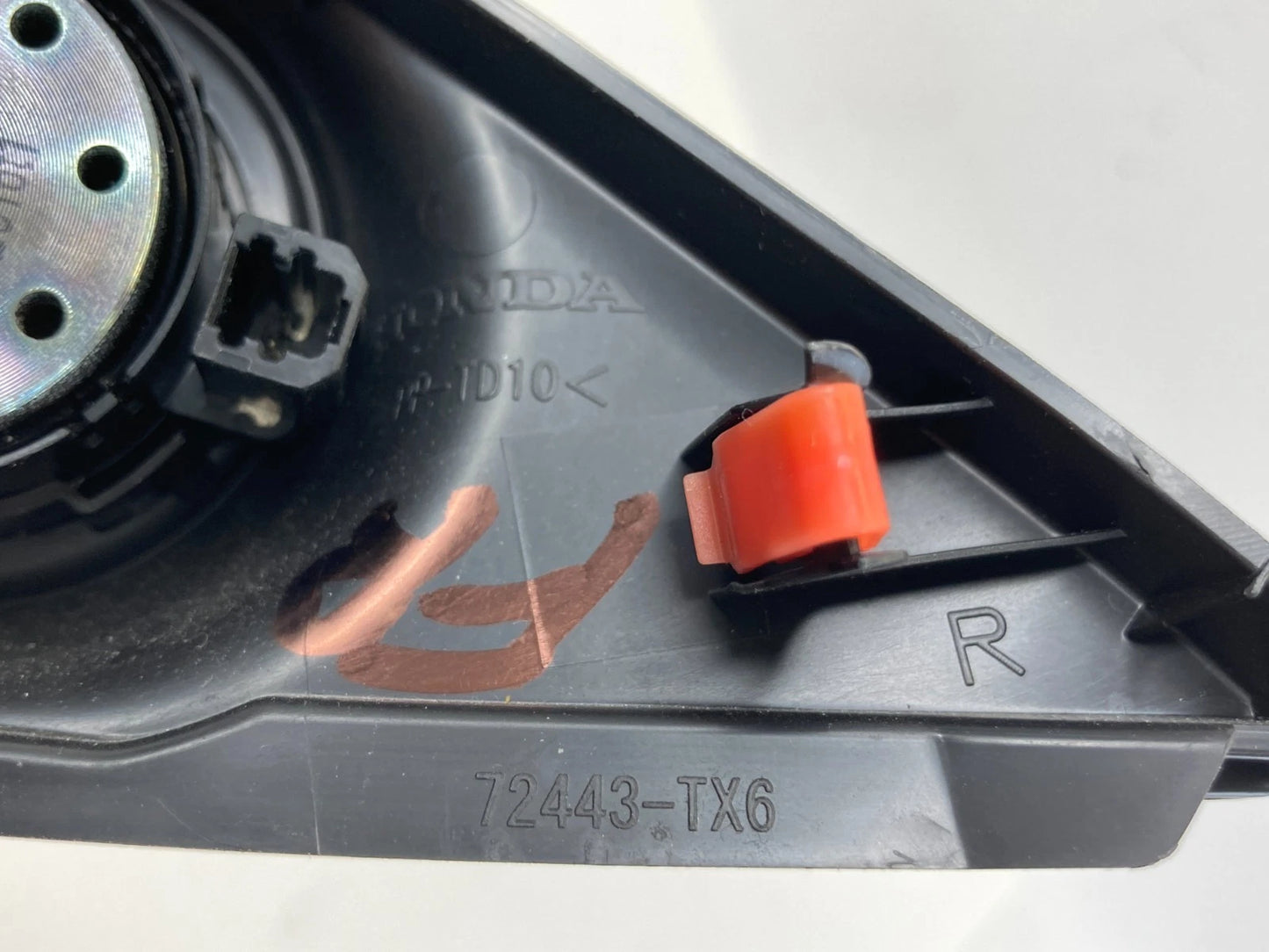 2013-2022 ACURA ILX FRONT RIGHT PASSENGER INTERIOR DOOR TWEETER SPEAKER W COVER