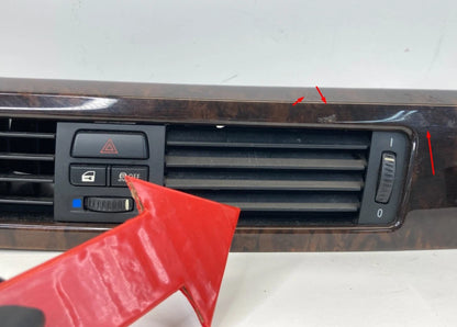 2009-2012 BMW 328I XDRIVE DASHBOARD TRIM MOLDING BEZEL W/ AIR VENT 7-132-851 OEM