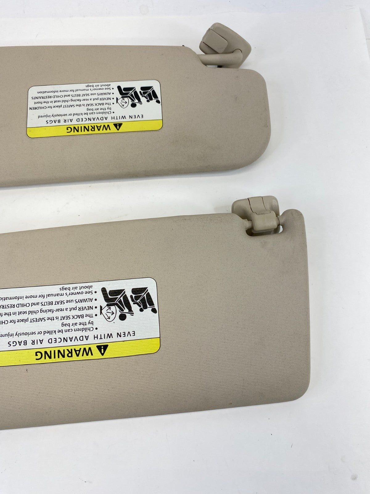 2009-2017 Volkswagen CC Roof Left & Right Sunvisor Set Sun Visor Shade OEM