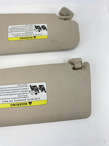 2009-2017 Volkswagen CC Roof Left & Right Sunvisor Set Sun Visor Shade OEM
