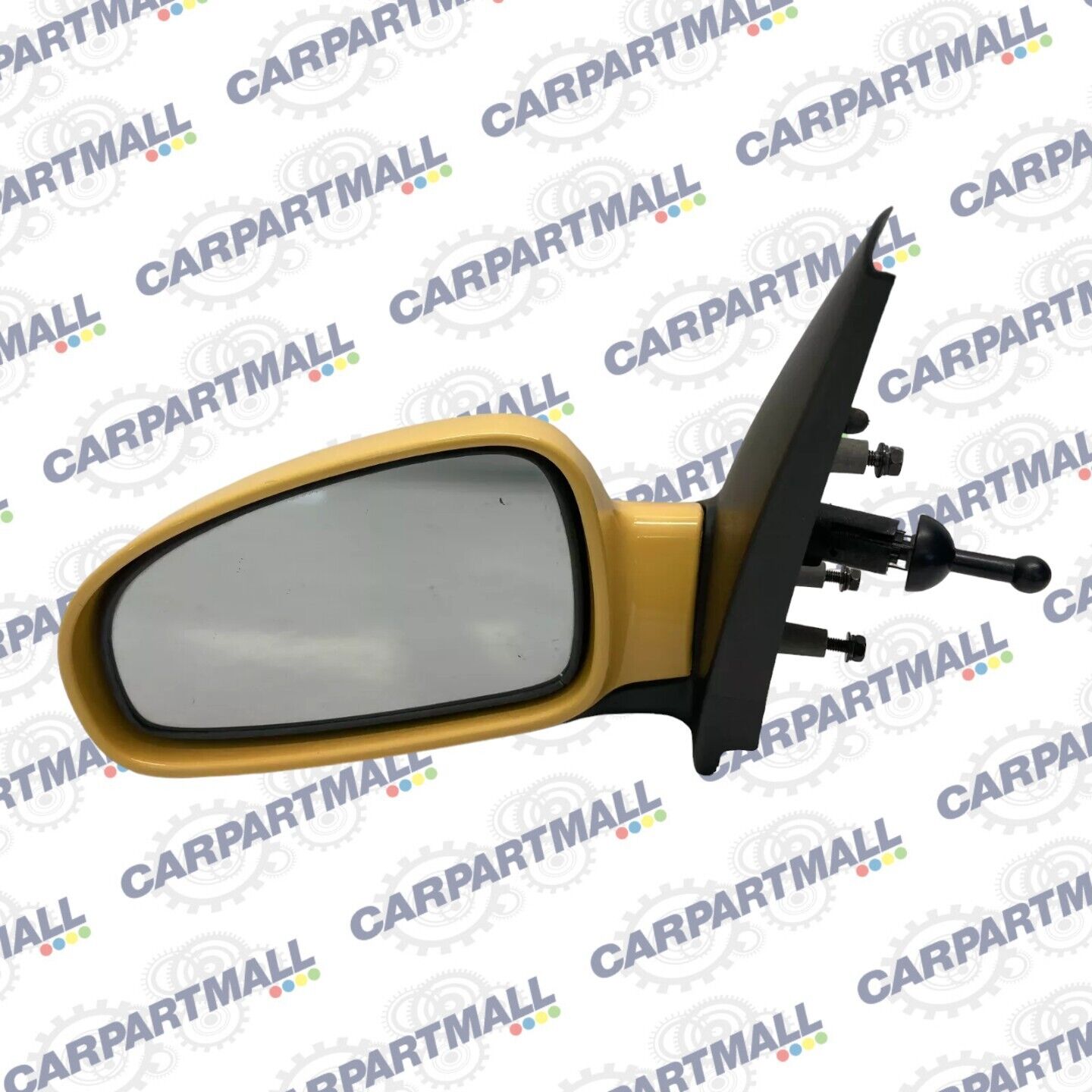 2004 2005 Chevrolet Aveo Left Driver Side View Manual Door Mirror Yellow LH OEM