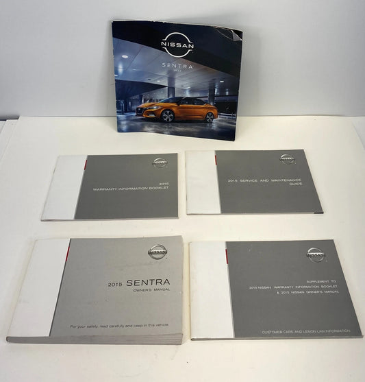 2015 NISSAN SENTRA OWNERS MANUAL SET BOOKS WITH CASE USER GUIDE GENUINE OEM