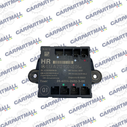 2006-2016 Mercedes-Benz E350 Rear Right Side Door Control Module A2129004006