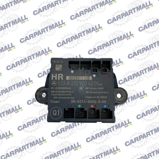 2006-2016 Mercedes-Benz E350 Rear Right Side Door Control Module A2129004006