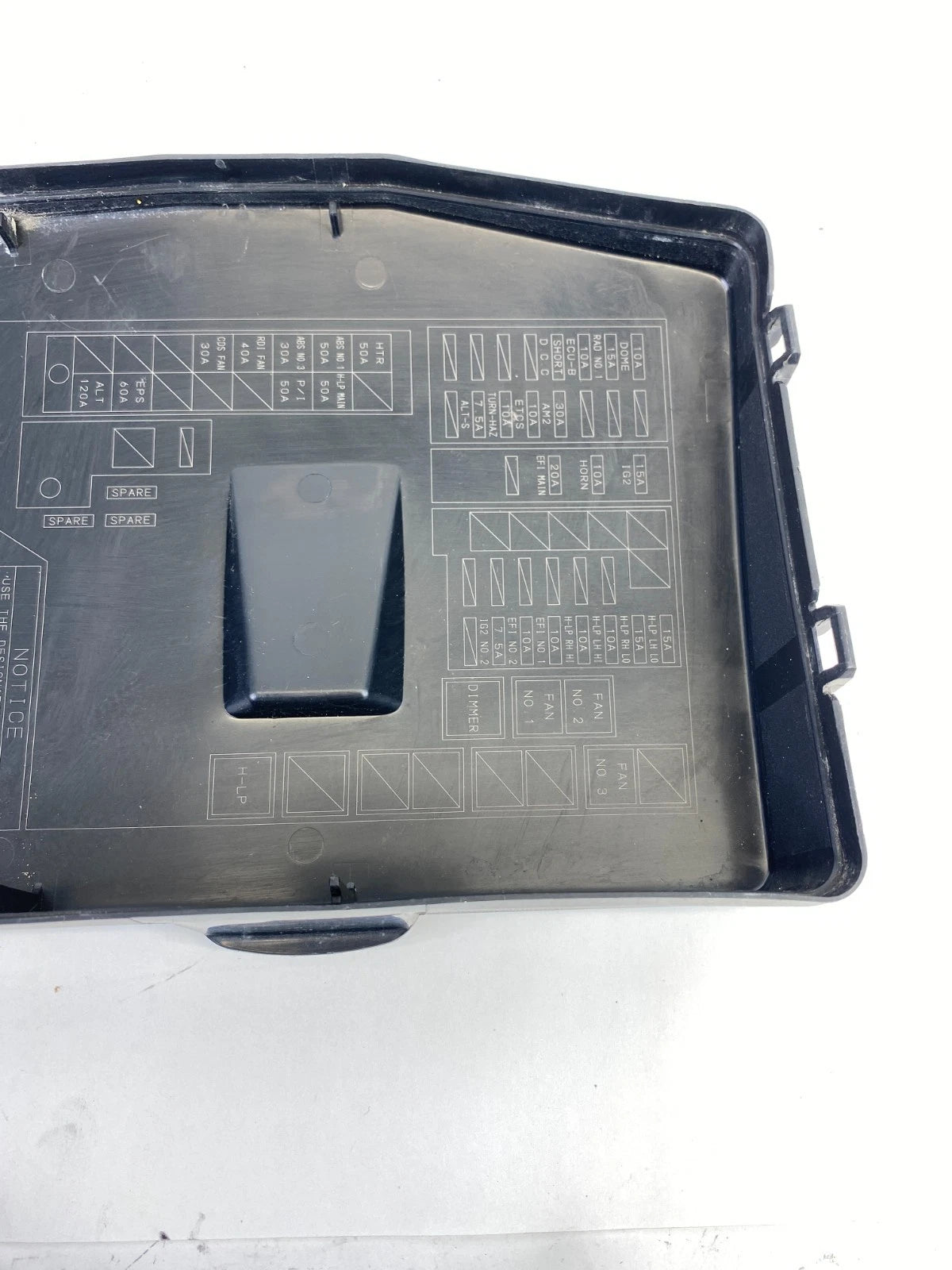 2008-2015 SCION XB 2.4L ENGINE FUSE RELAY BOX COMPARTMENT COVER LID 82662-12450