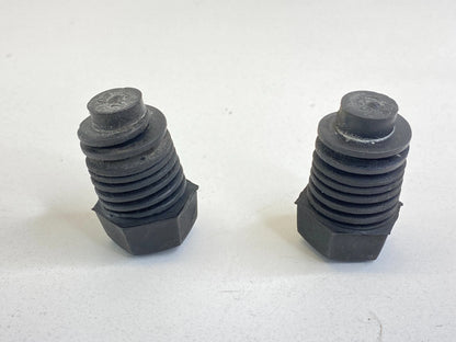 1996-2005 GMC SAFARI FRONT HOOD RUBBER CUSHION BUFFER STOPPER BUMPER PAIR OEM