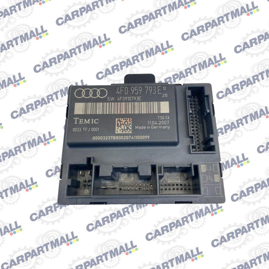 06-08 Audi A6 Quattro Front Left Door Computer Control Module 4F0-959-793-E OEM