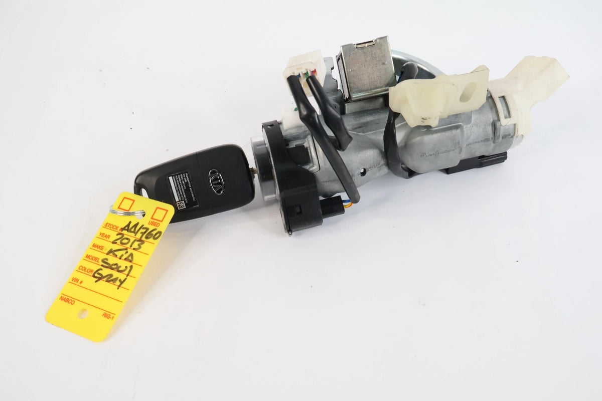2011-2013 KIA SOUL 1.6L 2.0L IGNITION SWITCH LOCK CYLINDER HOUSING & KEY OEM