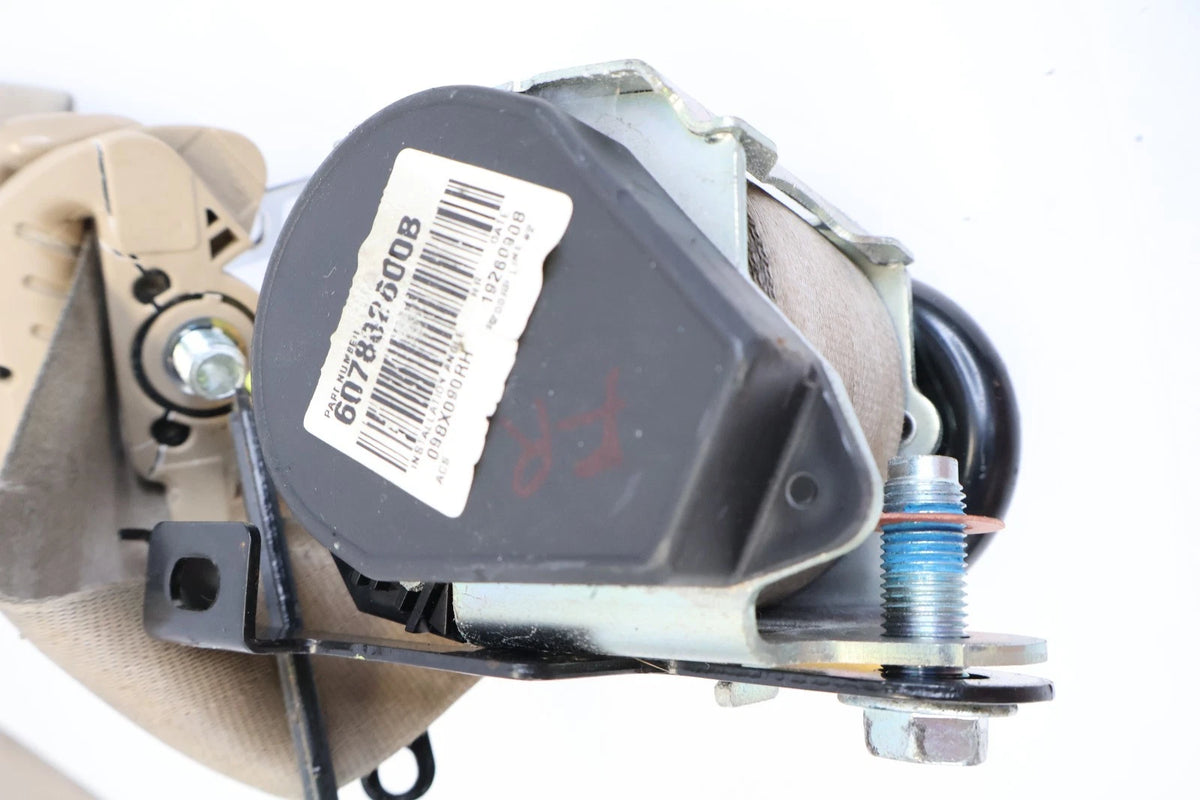 2006-2011 KIA RIO FRONT RIGHT PASSENGER SEAT BELT RETRACTOR ASSEMBLY BEIGE OEM