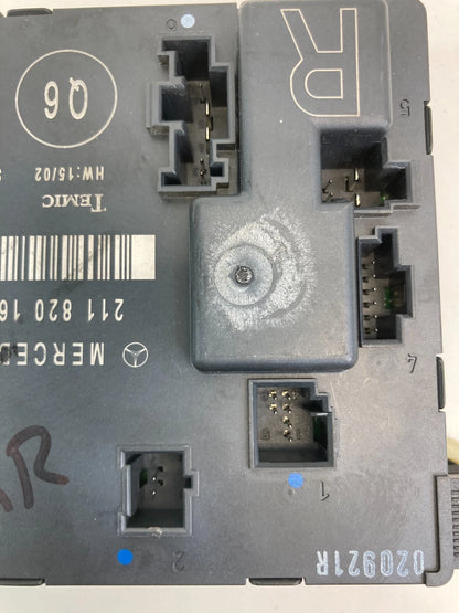 2003-2009 MERCEDES-BENZ E320 E 320 REAR RIGHT DOOR CONTROL MODULE 2118201626 OEM