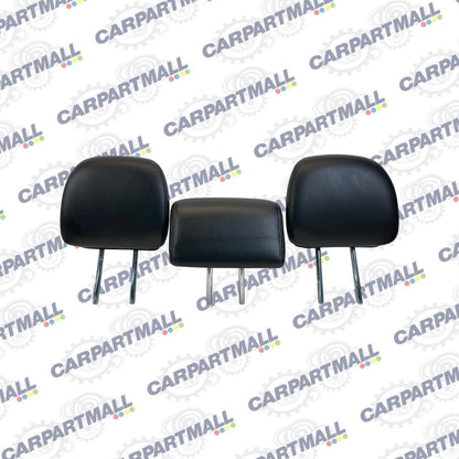 13-16 NISSAN PATHFINDER REAR 2ND ROW LEFT CENTER RIGHT HEAD REST SET LEATHER OEM