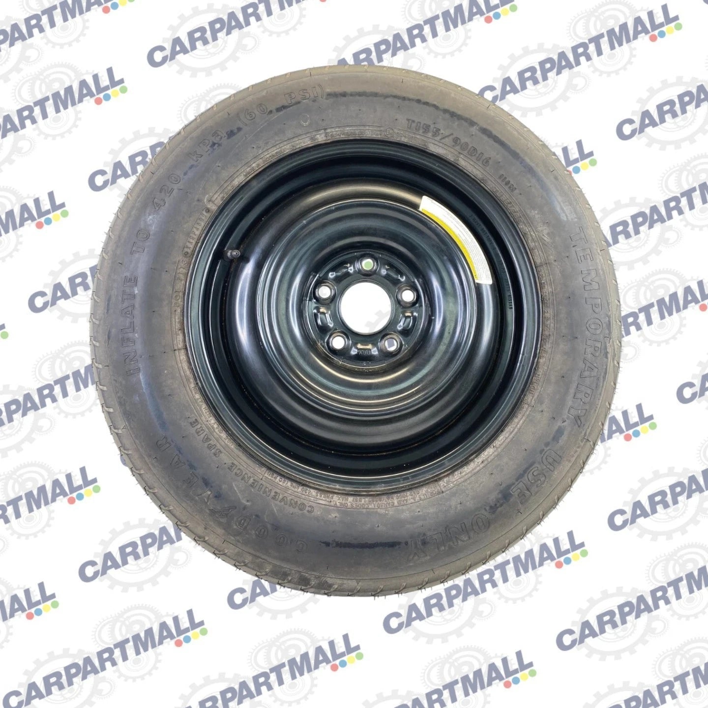 08-13 NISSAN ROGUE EMERGENCY SPARE TIRE COMPACT DONUT T155/90D16 R16 16" OEM