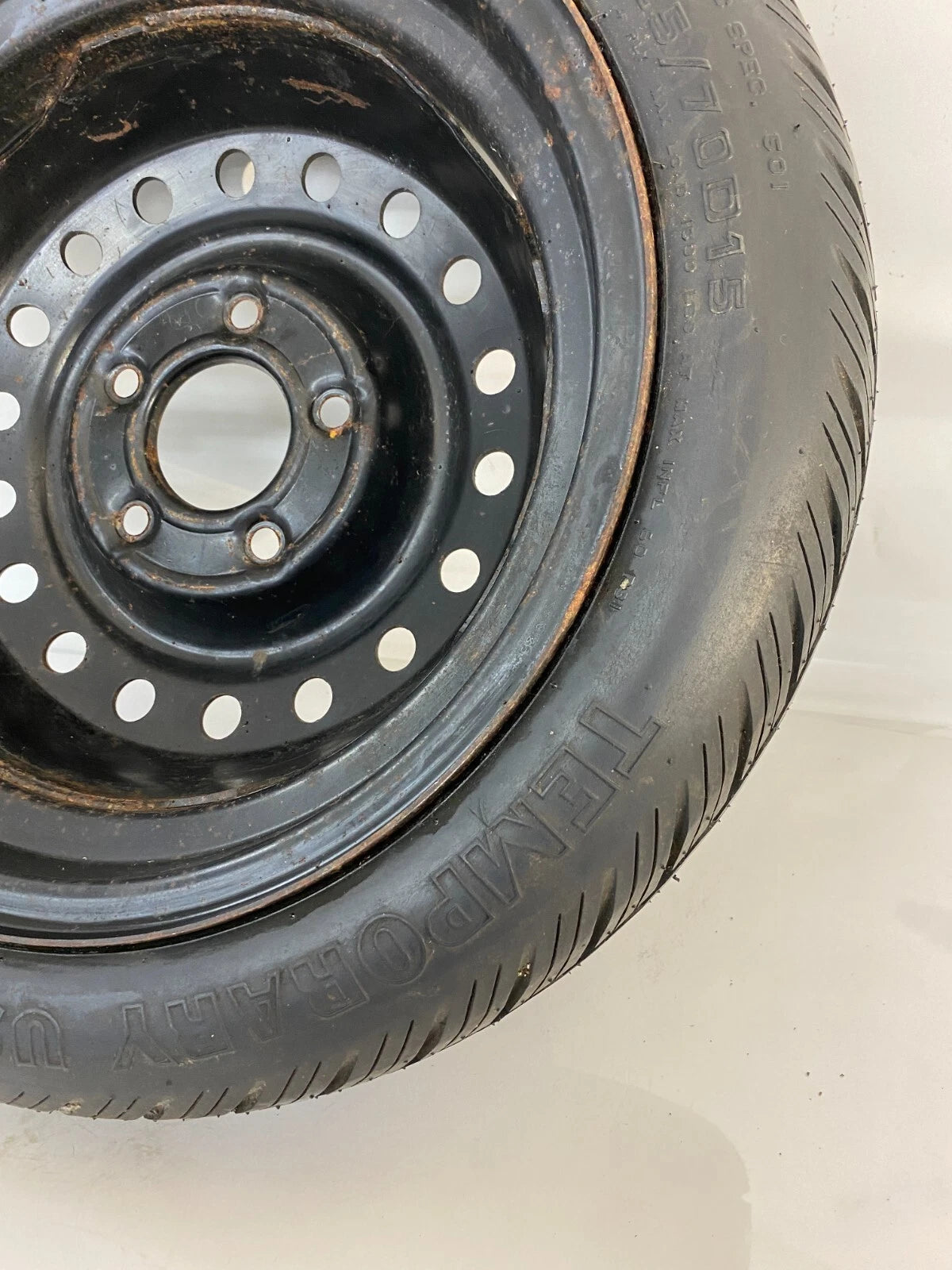 1986-1991 CADILLAC SEVILLE EMERGENCY SPARE TIRE RIM COMPACT DONUT T125/70D15