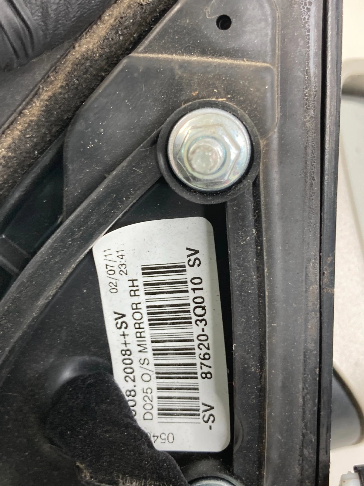 2011-2014 HYUNDAI SONATA RIGHT PASSENGER SIDE VIEW DOOR MIRROR 87620-3Q010 OEM