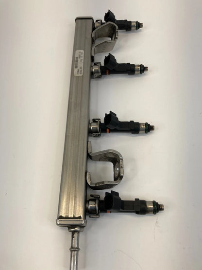 08-11 FORD FOCUS 13-20 FUSION AT FUEL INJECTION RAIL W/ INJECTORS 4M5G9D280D OEM