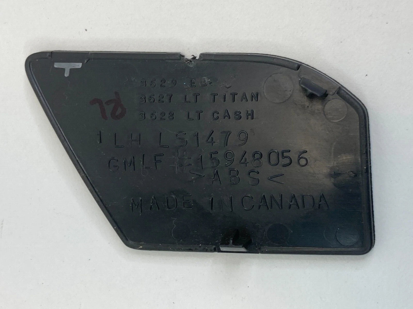 2009-2012 CHEVROLET TRAVERSE REAR LEFT DOOR HANDLE COVER BEZEL 15948056 OEM