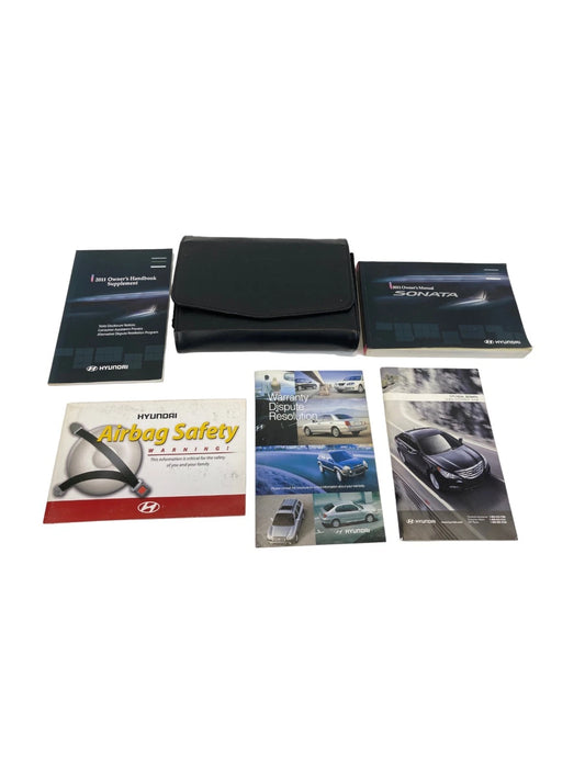 2011 HYUNDAI SONATA OWNER'S MANUAL GUIDE HANDBOOK WARRANTY INFO SET W/ CASE OEM