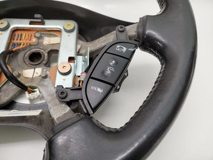 2003-2006 LINCOLN LS STEERING WHEEL LEATHER WOOD GRAIN W/ RADIO CONTROLS OEM