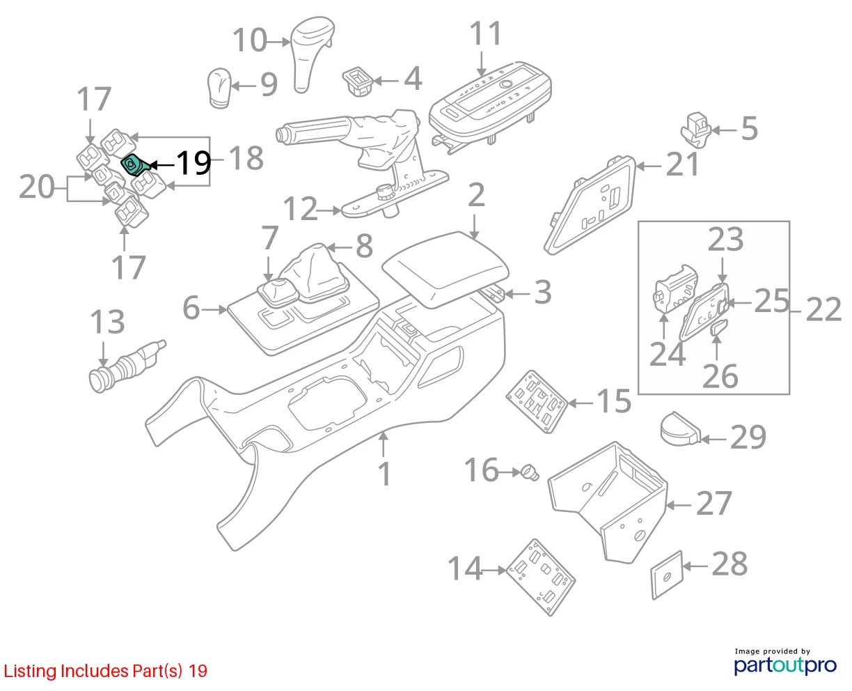 2003 2004 LAND ROVER DISCOVERY WINDOW ISOLATOR LOCK SWITCH BUTTON YUG500150PUY
