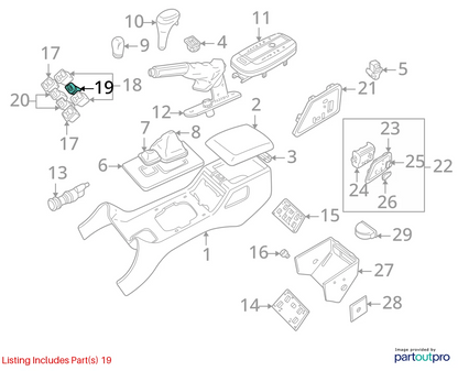 2003 2004 LAND ROVER DISCOVERY WINDOW ISOLATOR LOCK SWITCH BUTTON YUG500150PUY