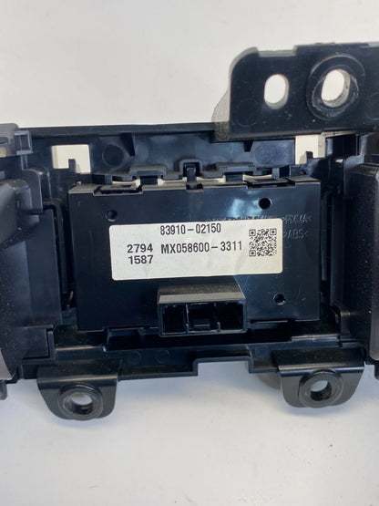 2014-2016 TOYOTA COROLLA DASH CENTER CLOCK & A/C AIR VENT GRILLE ASSEMBLY OEM