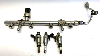 2014-2017 VOLKSWAGEN PASSAT 1.8T FUEL INJECTOR RAIL W 3 INJECTORS & SENSOR