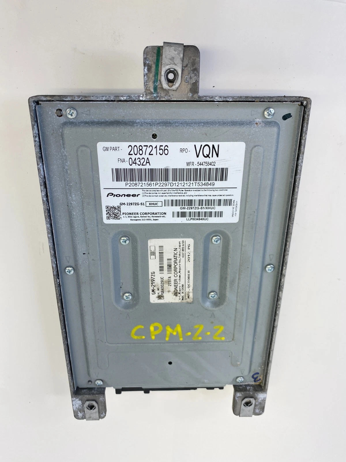 2010-2017 CHEVROLET EQUINOX PIONEER AUDIO SOUND SYSTEM AMPLIFIER 20872156 OEM