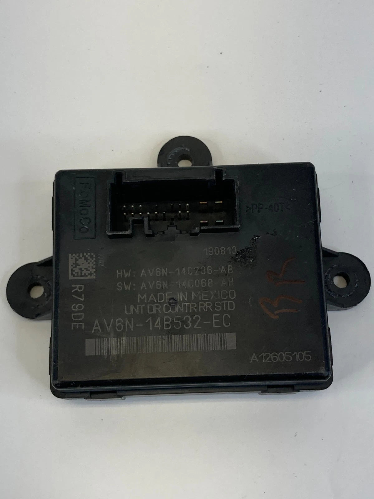 2013-2018 FORD C-MAX ENERGI REAR RH DOOR CONTROL MODULE BOARD OEM AV6N-14B532-EC