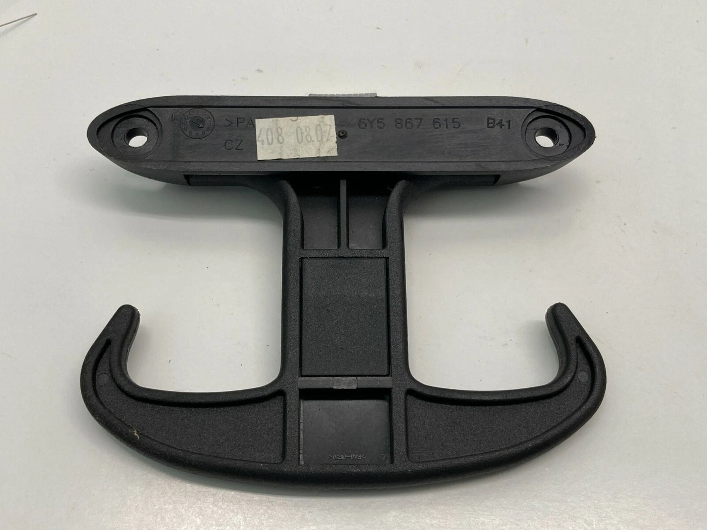 2004-2011 AUDI A6 SEDAN REAR TRUNK GROCERY HOOK CARGO MOUNTS TRIM 6Y5867615 OEM