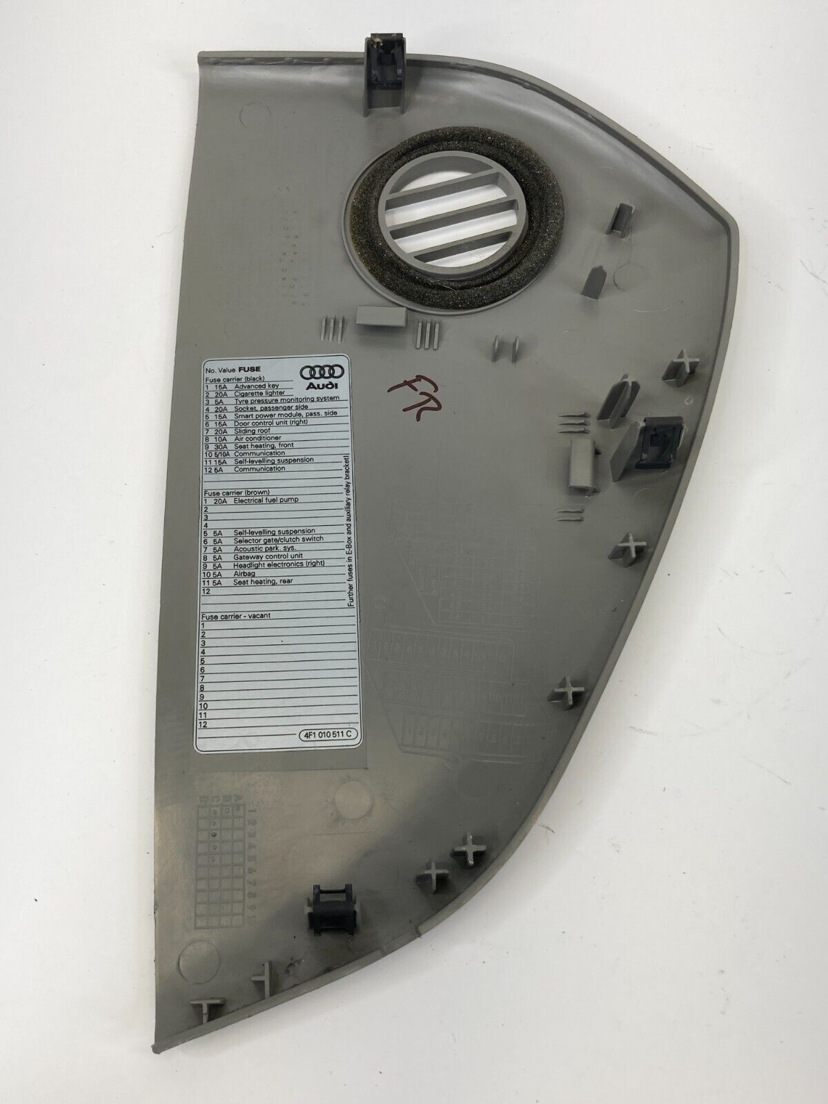 2005-2007 Audi A6 Quattro Dash Right Passenger End Cap Bezel Fuse Box Cover OEM