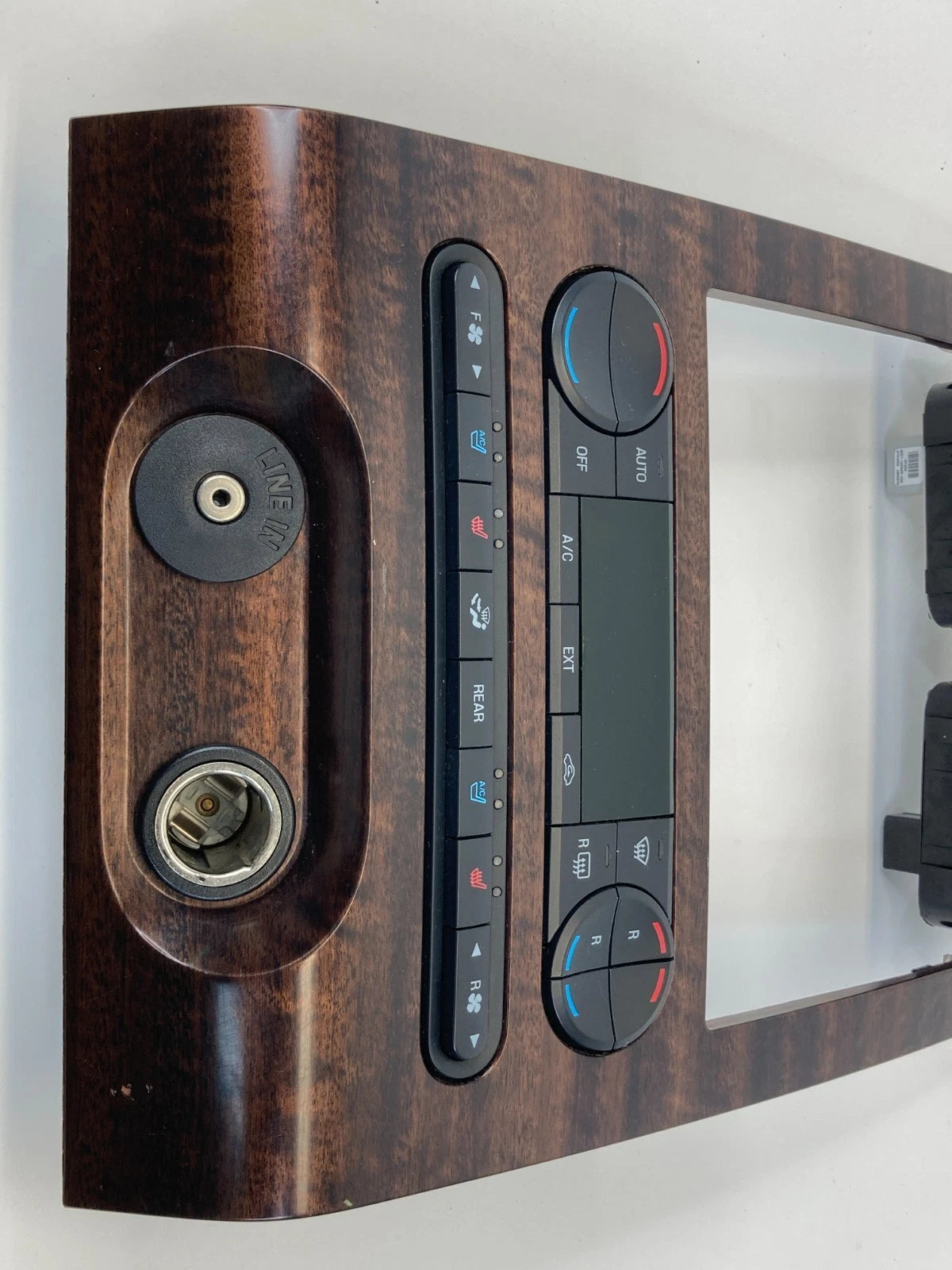 07-14 FORD EXPEDITION AUDIO AC CLIMATE CONTROL SWITCH PANEL & RADIO BEZEL OEM