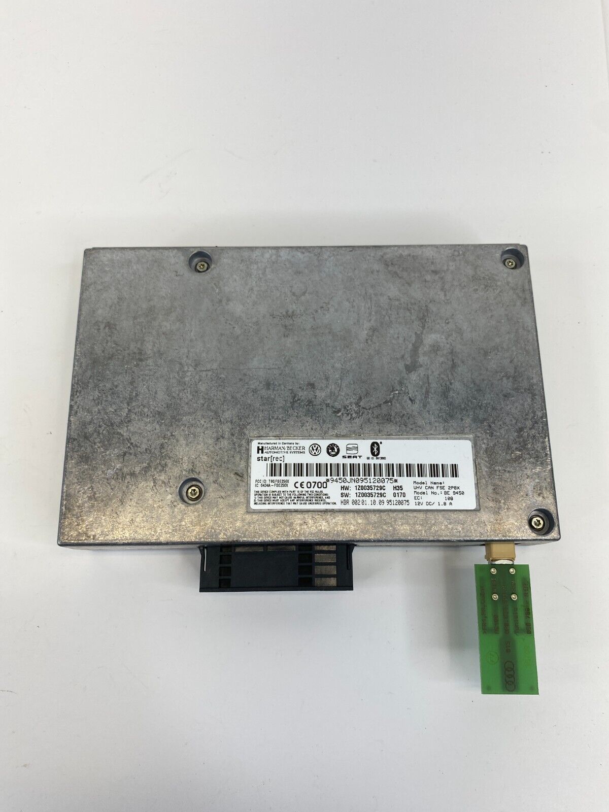 2009 2010 Volkswagen CC 2.0L Bluetooth Interface Control Module 1Z0035729C OEM